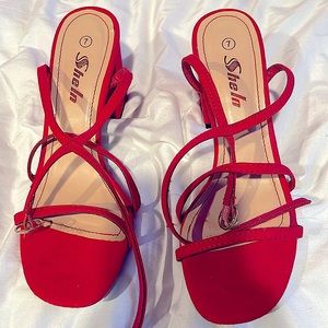 Gently Used, Red SHEIN Heels. Only worn a few times.